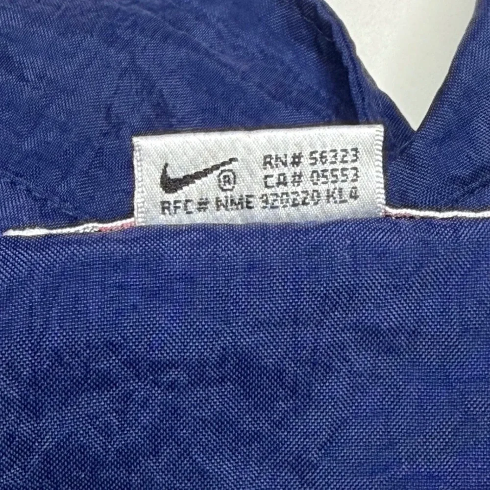 Vintage 90s‎ Nike windbreaker track coach blue jacket 2XL
